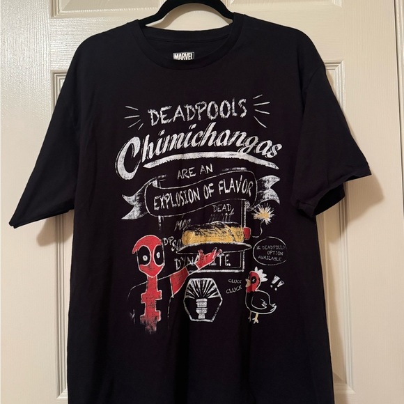 Marvel Black Deadpool Graphic Tee - Picture 1 of 2